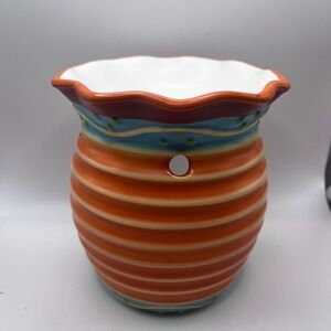 Yankee Candle CARMEN Southwest Ceramic Ribbed Tea Light Wax Tart Warmer